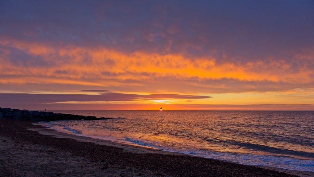 Felixstowe Beach Sunset