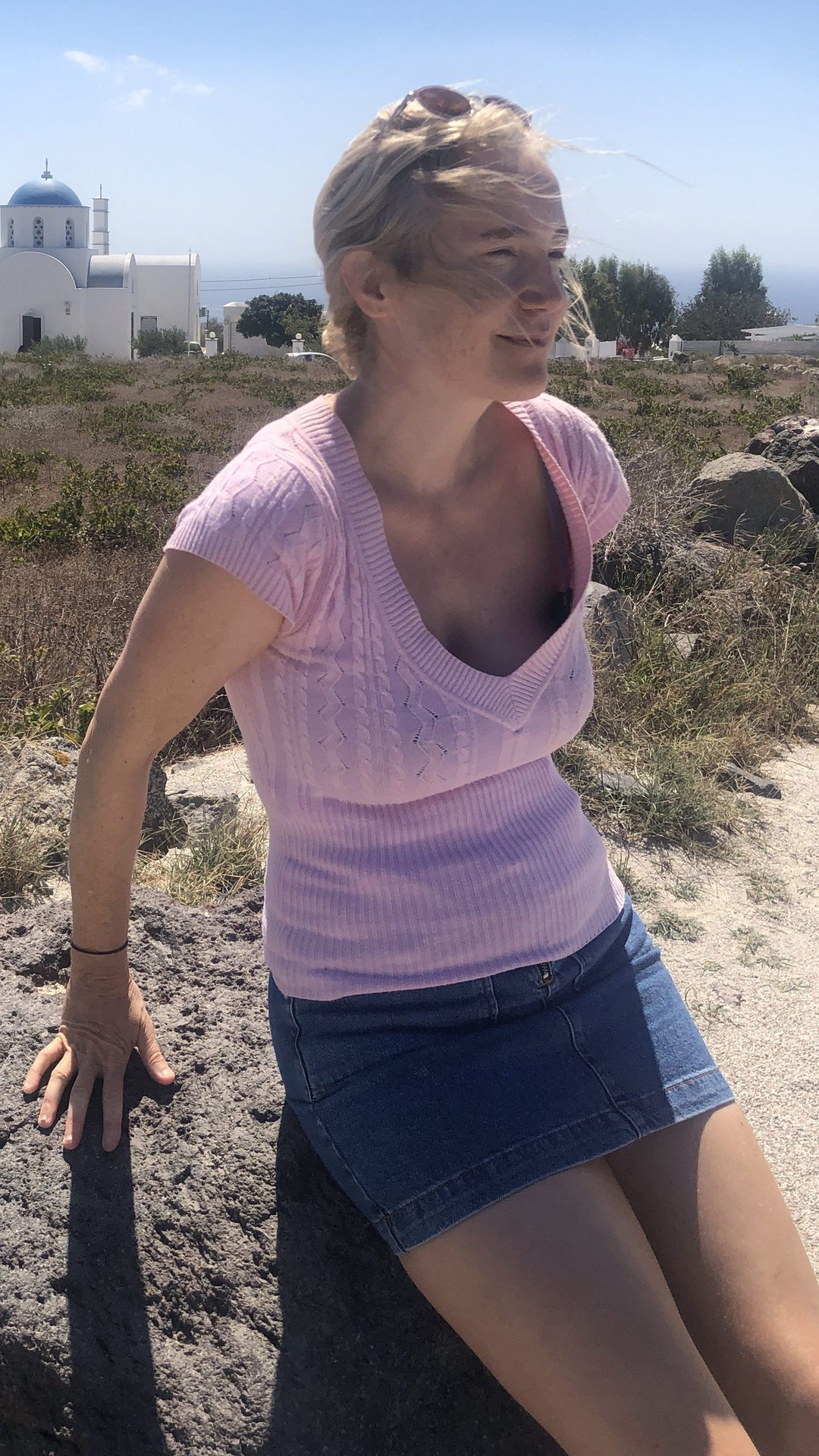 Belinda Shave in Santorini